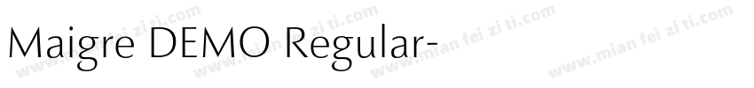 Maigre DEMO Regular字体转换